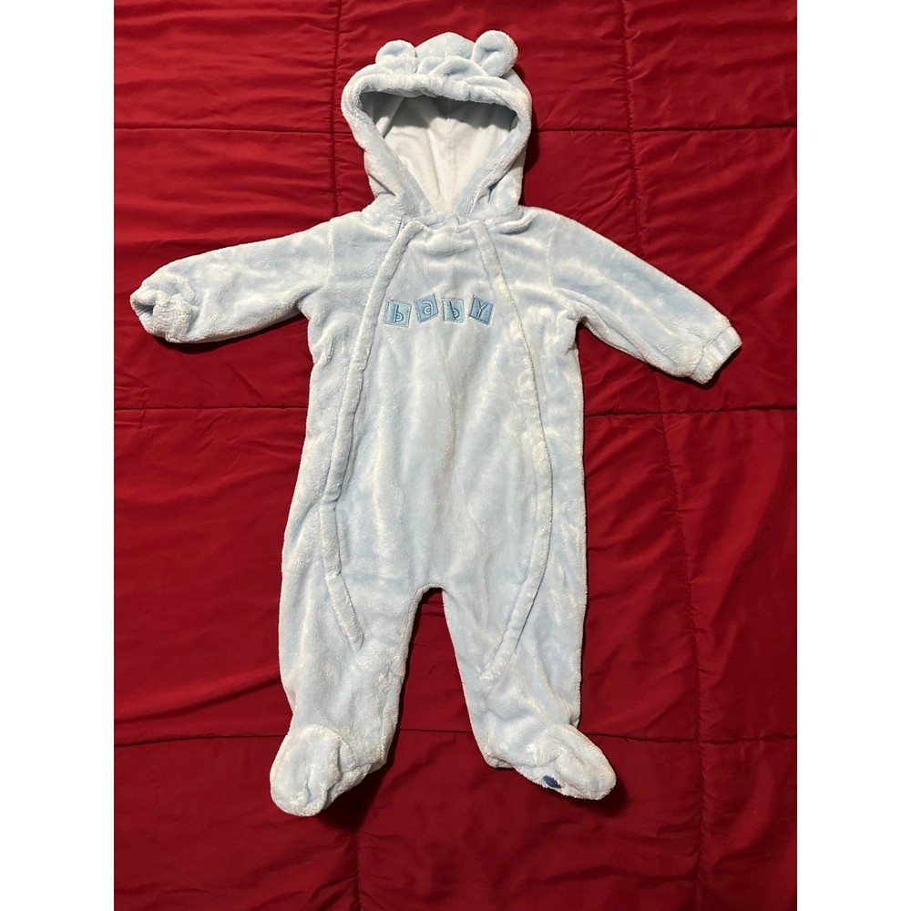 Baby Boy Snowsuit Light Blue (Size: 0-6 Months)